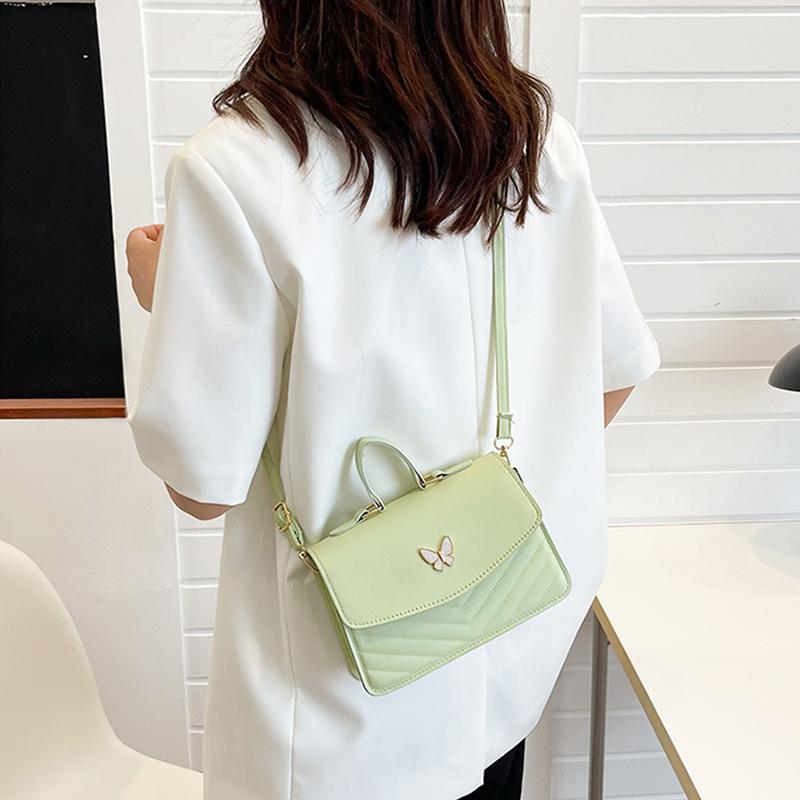 PU Versatile and Fashionable Portable Small Square Bag Single Shoulder Crossbody Bag Luxury Designer Handbag AVE