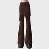 "Western Tassel Rivet Bell-Bottom Hip-Hugger Low-Waist Dance Pants"