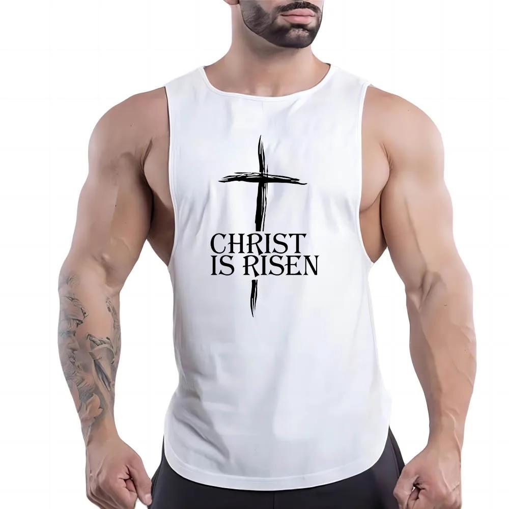 Four Seasons Erwachsene Herren Lässige Sportweste mit Rundhalsausschnitt Kreative Grafiken 2D-Druck Bequemes, atmungsaktives, ärmelloses T-Shirt