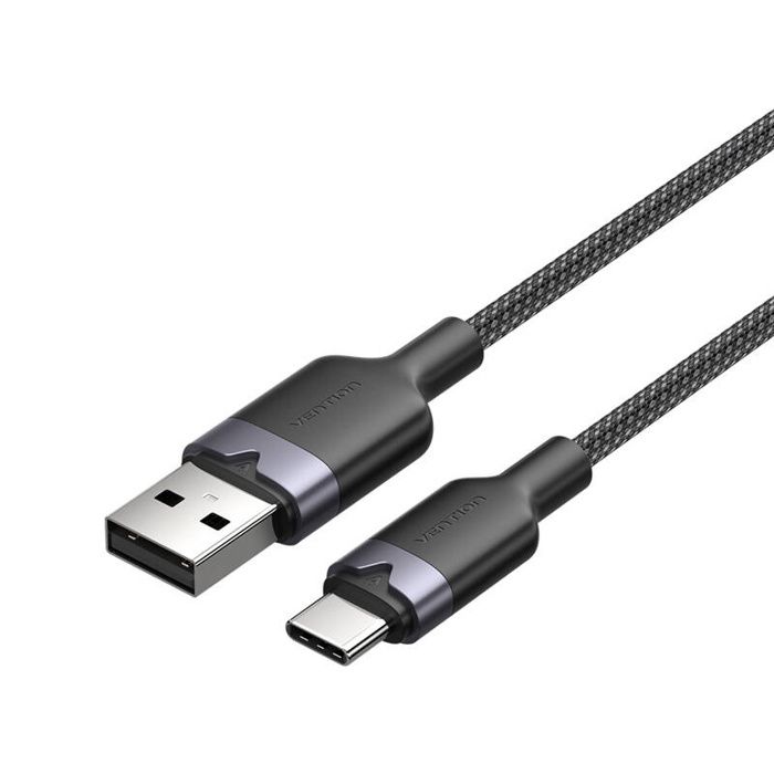 Câble Usb 2.0 A Vers Usb-C 3A Vention Pour Téléphones À Charge Rapide 2 M