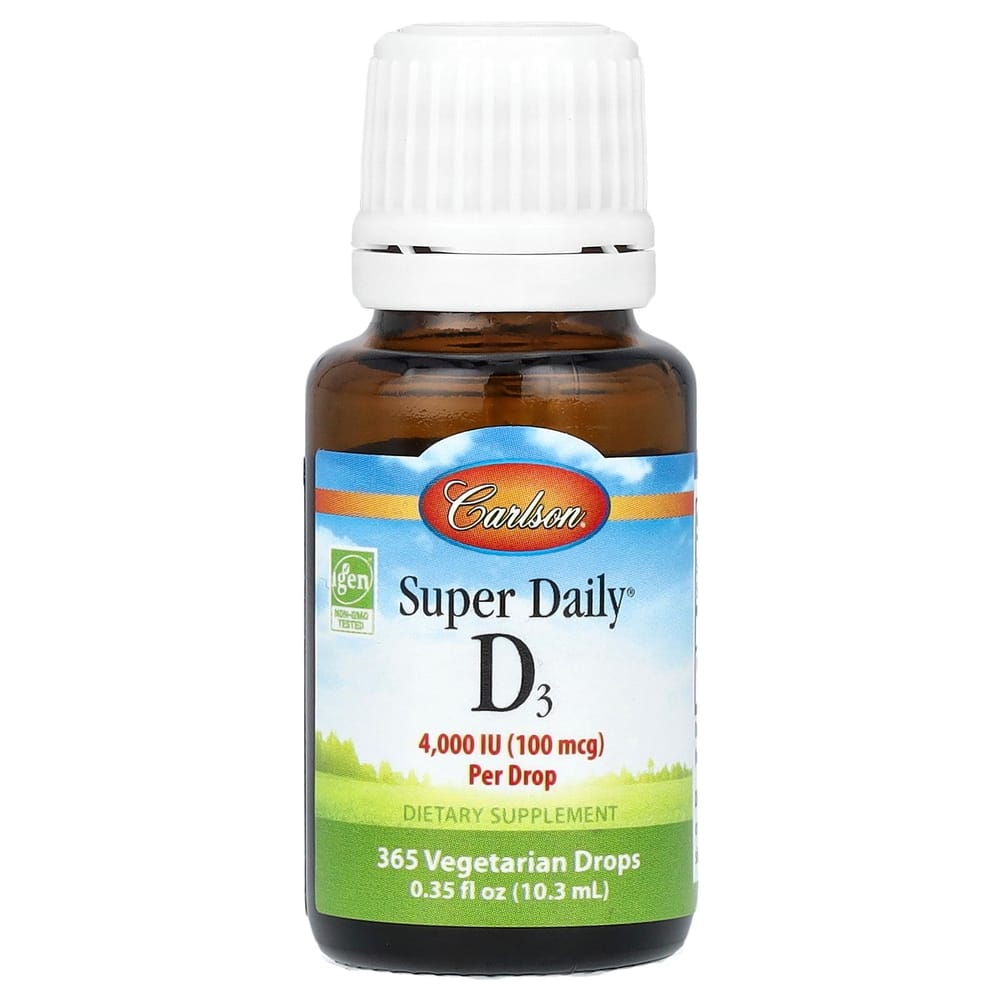 Carlson Labs Super Daily D3 100mcg (4000IU) 10.3ml (0.35 fl oz)
