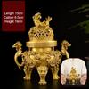 Creative Brass Three-legged Animal Shaped Aromatherapy Burner, Indoor Kowloon Incense Stove, Buddha Hall, Dog Sculpture Shaped