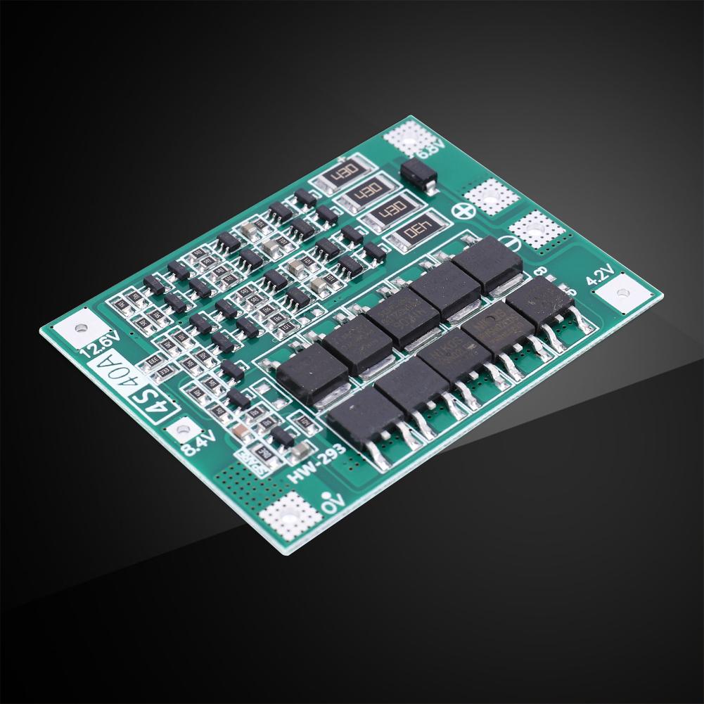 Battery Board Module 3S/4S 5A 10A 20A 25A 40A 60A Li-ion Lithium Ion Battery Charger Protection Board 18650 BMS for Drill Motor