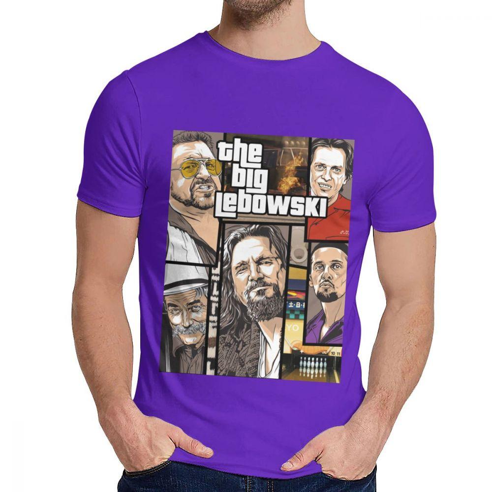 Unisex Tee Shirt The Big Lebowski Great Summer Classic Round Neck Hip Hop Short Sleeve