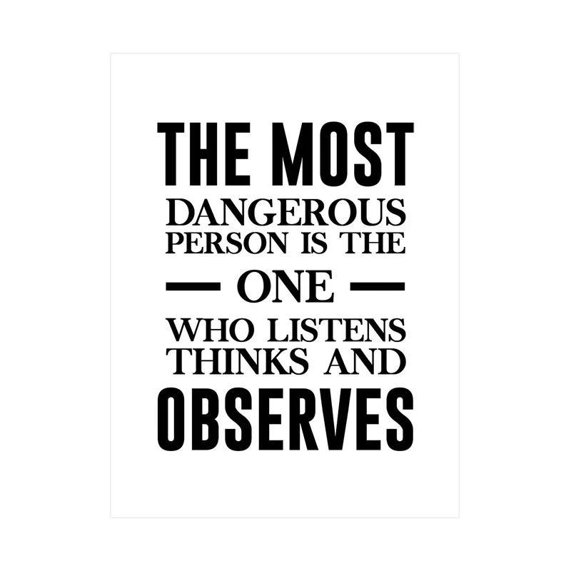Minimalism English Sentences Inspirational Words Poster Canvas Print Painting Wall Art Picture Living Room Office Decor