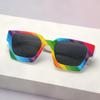 New simple thick frame square glasses trendy personalized sunglasses concave photo sunglasses women