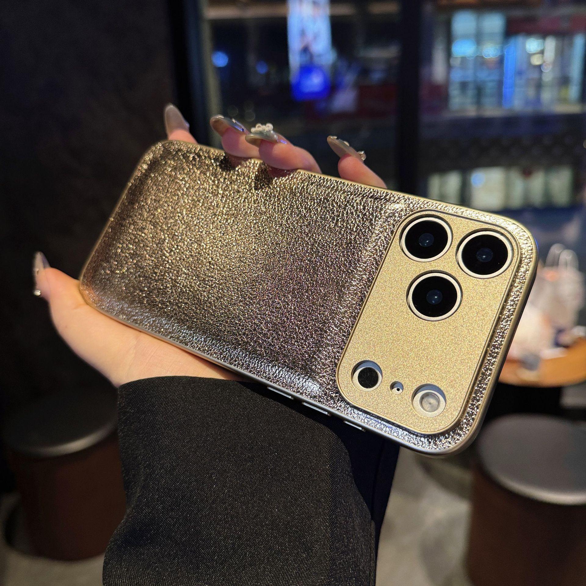 

For Apple 17pm Mobile Phone Case for Leather Textured Lychee Pattern Two-in-one for IPhone17air Leather Protective Case 14/16 APPLE 7/8/se