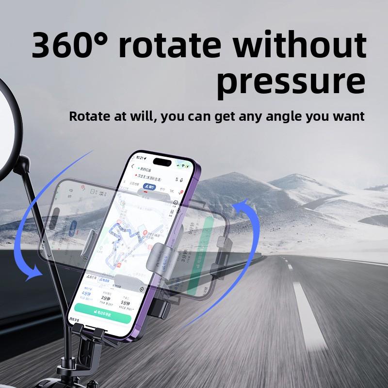 Electric vehicle phone holder, navigation bracket, universal fixed phone mount for motorcycles, bicycles, and delivery riders