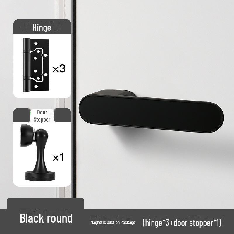BAGB Italian Minimalist Silent Magnetic Door Lock for Indoor Bedrooms