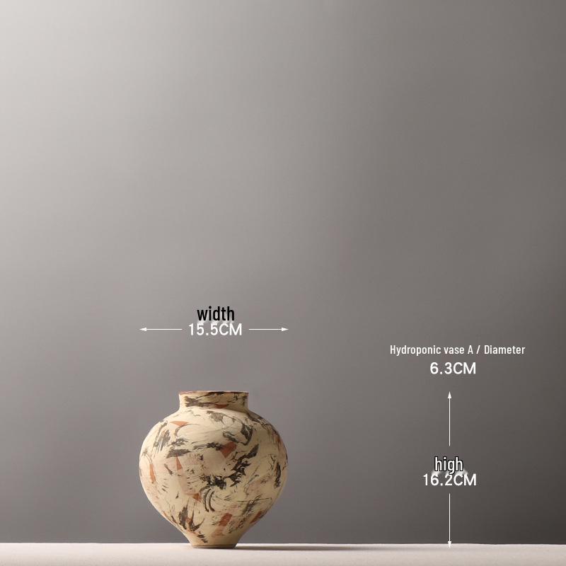 Ручная роспись, ретро, китайская керамическая ваза - Большой керамический декоративный кувшин