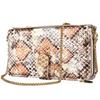 For iPhone 17 Pro Max Case Snake Skin Texture PU Leather Phone Wallet Cover with Shoulder Strap