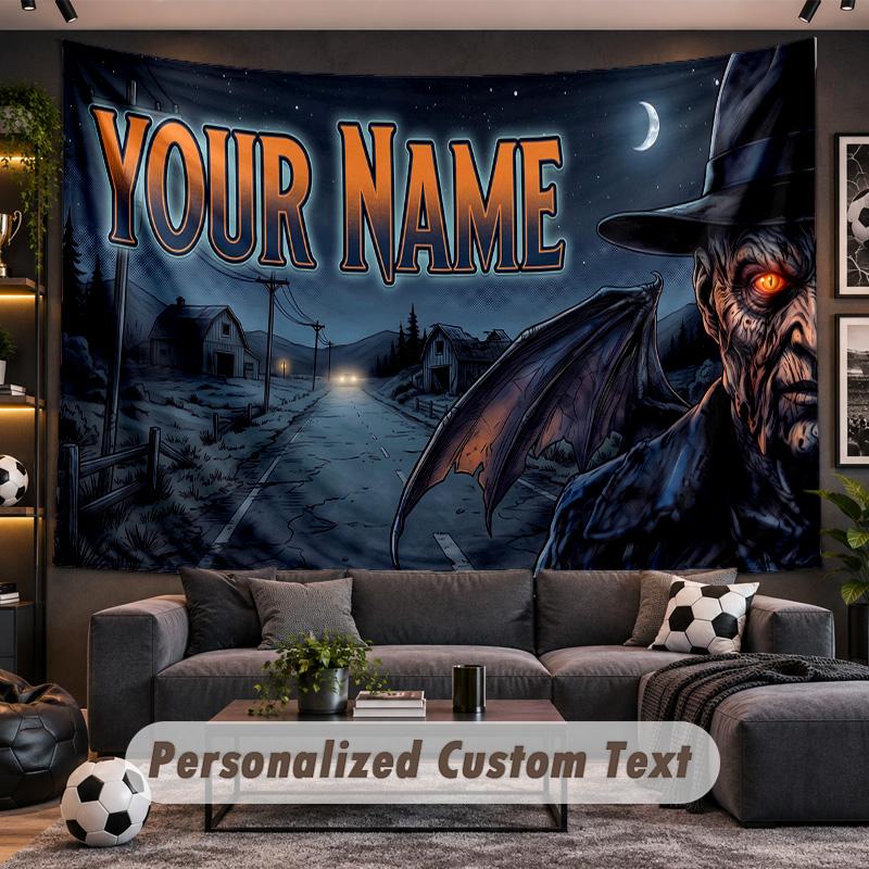 Jeepers Creepers The Creeper Personalized Tapestry Support Custom Name, Wall Art Home Decoration