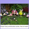 Flower Fairy Creative Miniature Resin Garden Scene With Fairy And Dwarf Decor For Gifts And Parties