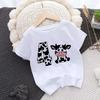 Maglietta di Compleanno Moda Mucca Numero 1-10 Maglietta di Compleanno T-shirt Ragazzo Ragazza Festa Maglietta Stampa Mucche Vestiti Regali Bambini Magliette alla Moda T-shirt