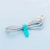 4Pcs/Set Wire Organizer Durable Cute Snap Silicone Creative Earphone Cord Winder for Charger Cable
