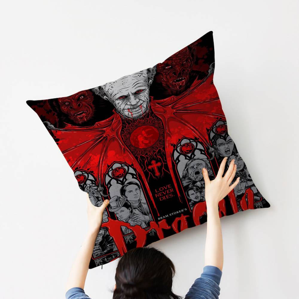 Classic Movie Dduracula Pillow Cover for Bedroom Room and Living Room Sofa Decorative Cushion Cover
