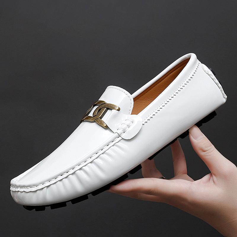 Fashion Lightweight Men's Dress Shoes All-match Leather Men Loafers Classic Men Shoes for Wedding 2024 New Mens Slip On Casual Shoes
