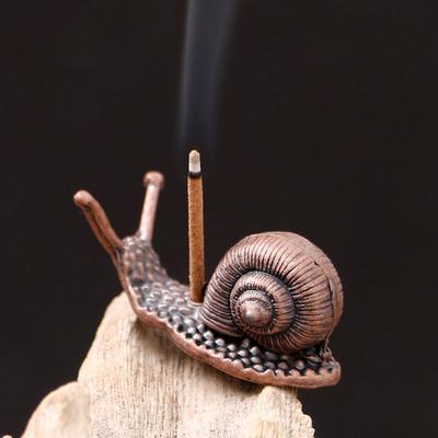 Kreative Legierung Schnecke Kleine Ornamente Kleine Schildkröte Niedliches Lebendiges Kleines Tier Hausdekoration Bonsai mit Räucherstäbchen Handwerk Figuren