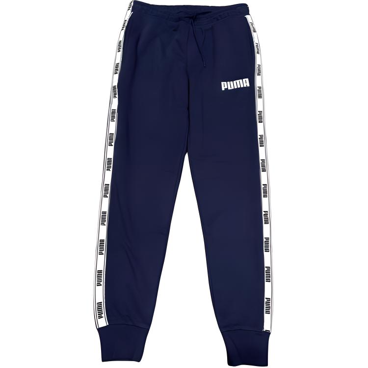 

PUMA Casual Durable Tapered Versatile Knitted Sports Pants Men bottoms Blue 848719-06 L