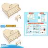 Wooden Diy Piano Music Box Handmade Science Experiment Educational Toy For Kids 23*15*4cm