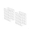 2 Pieces 32Hole Vinyl Roll Holder Detachable Design Acrylic Paper Storage Rack SpaceSaving