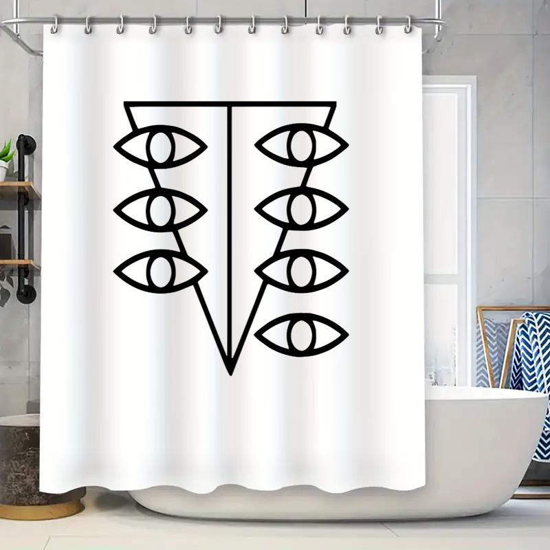 

Mystic Eye Shower Curtain Gothic Decor Dark Academia Tapestry Bathroom Set Vintage Wall Hanging Room Divider Paranormal Art W60H190(CM)-1 Pcs