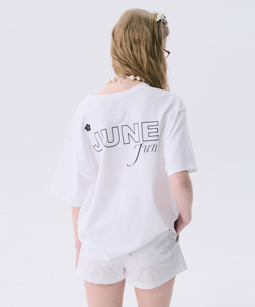 JUNEJUNE SPACE Vol11.Basic Logo T_White(Vol11.Basic Logo T_White)