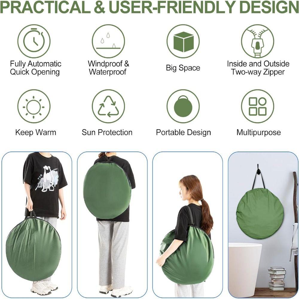 Spacious Portable Changing Room Extra-Tall Camping Privacy Shelters  Picnic