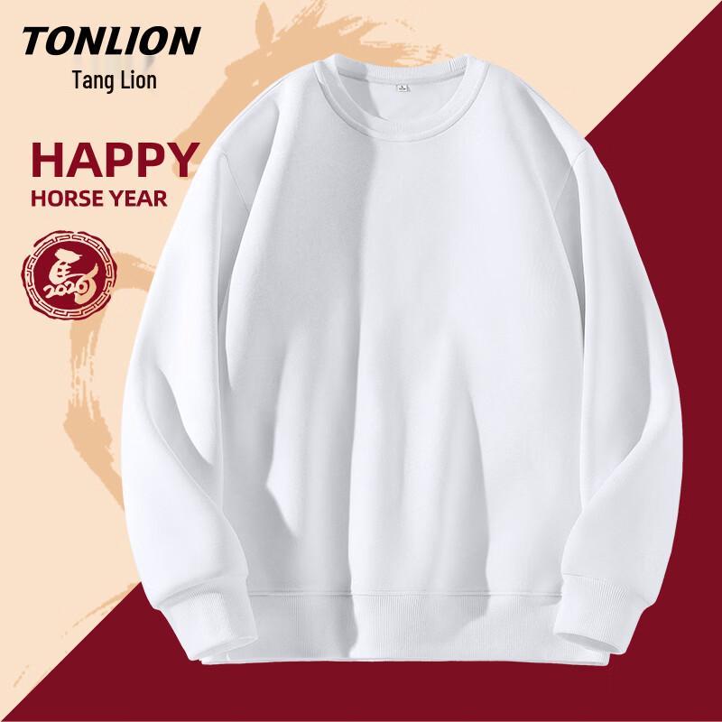 TonLion Men's Casual Round Neck Sweatshirt