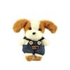 Internet Celebrity Cute Overalls Dog Plush Keychain Doll 