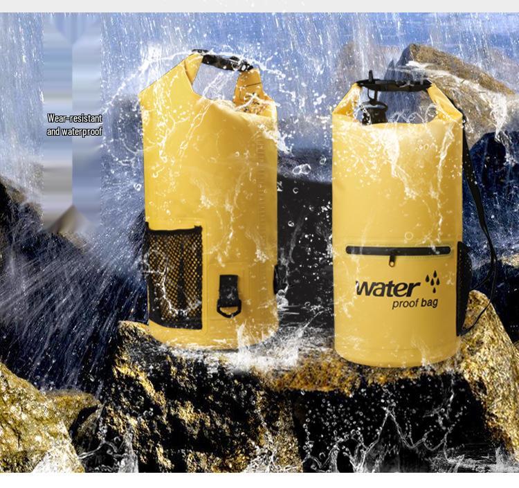 Waterproof PVC Rafting and Beach Zipper Pocket Bag