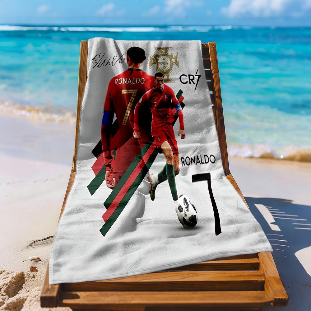 Cristiano Ronaldo Beach Towel Quickdry Soft Microfiber Comfortable Lightweight