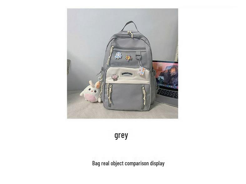 Korean Cartoon Schoolbag for Girls: Stylish Backpack for Elementary to High School Students