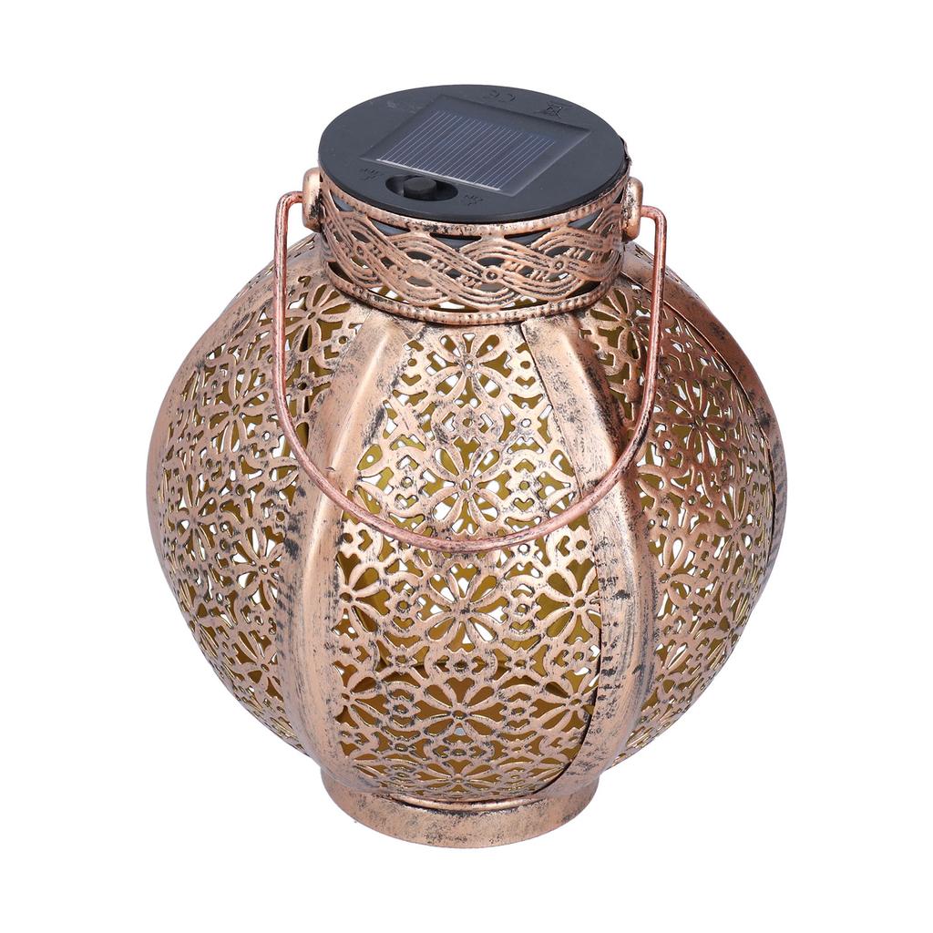 Solar Hohl Licht Wasserdichte Retro Stil Solar Landschaft Hohl Laterne für Außerhalb