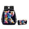 Stitch Combination Set Peripheral Backpack Men'S And Women'S Pencil Bag