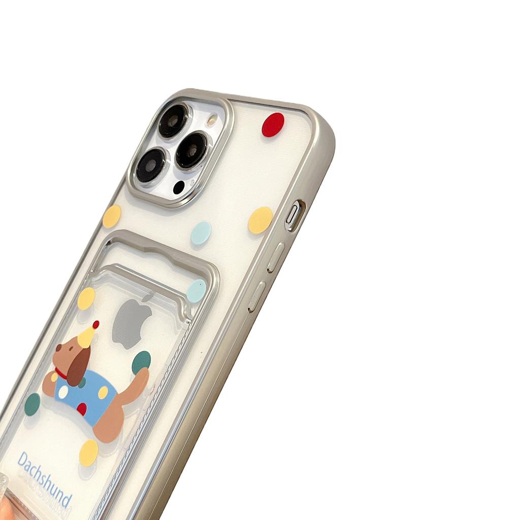 Cute 14 Dog 13 Colorful Dots 15 Phone Case 11 Bracelet Protective Cover for Apple IPhone16promax