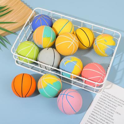 6cm ultra-vysoká elastická mini guma Malý basketbalový dekompresní dutý elastický míč Dětská hračka MINI basketbal