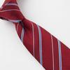 [Ogier] Men's 100% Silk Jacquard Tie, Regimental Stripe, Gift, Present, Business, Stylish
