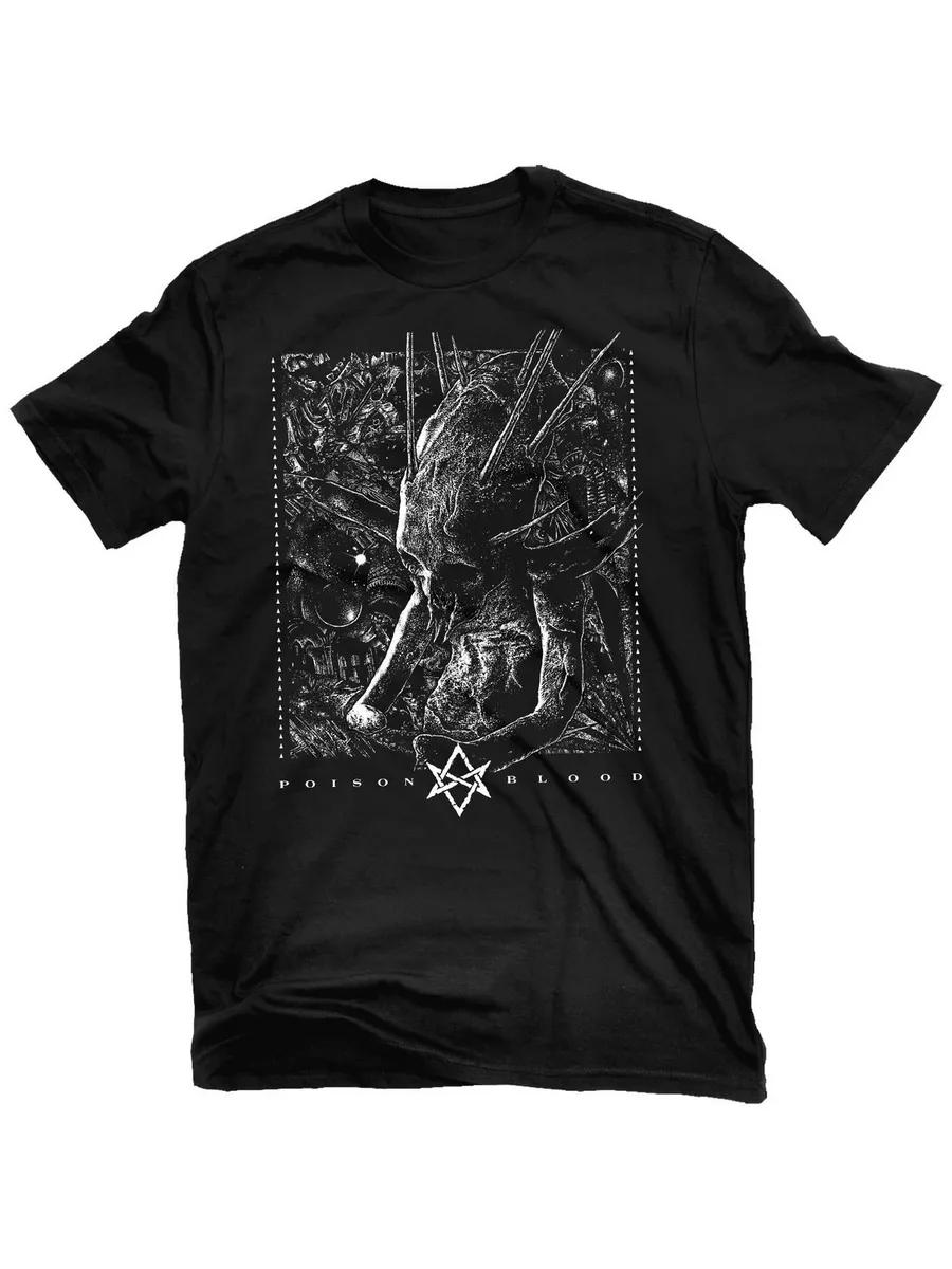 

Men s Poison Blood Graphic T-Shirt, 100% Cotton Crew Neck Short Sleeve Tee, Casual Summer Top for Daily Wear and Gift 2XL