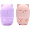 2 Pieces Cat Silicone Makeup Sponge, Cat Shaped Sponge Holder, Washable And Reusable, Suitable