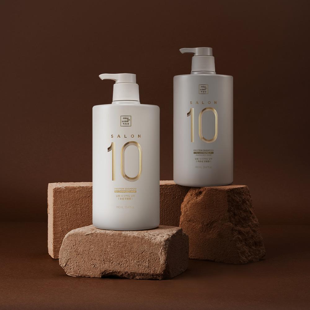 Mise-en-scène Salon 10 Proteinový šampon pro poškozené vlasy 500ml/990ml