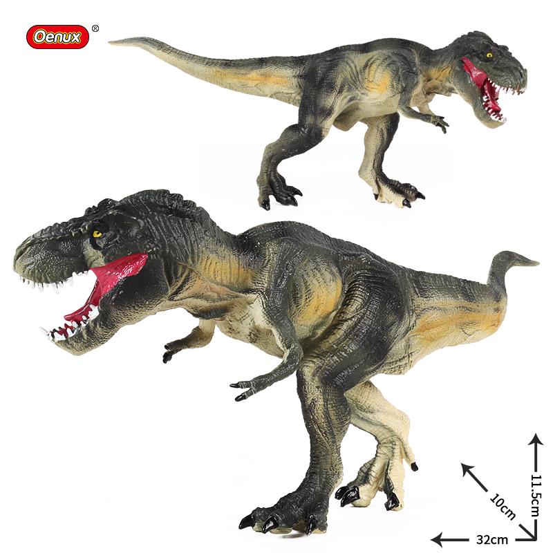 Oenux Dinosaurs World Brinquedo Savage Jurassic Indominus Rex Spinosaurus Triceratops Action Figures Collection Toy Kids Gift