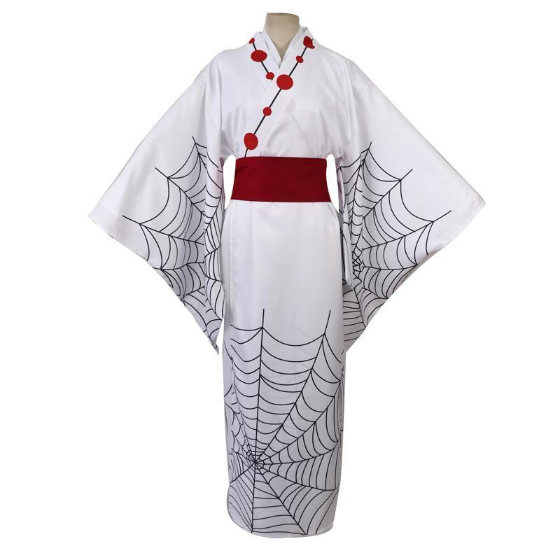 Uccisore di demoni: Kimono no Yaiba Dodici Kizuki Ragno Rui Kimono Giapponese Cosplay Costume Completo 0058