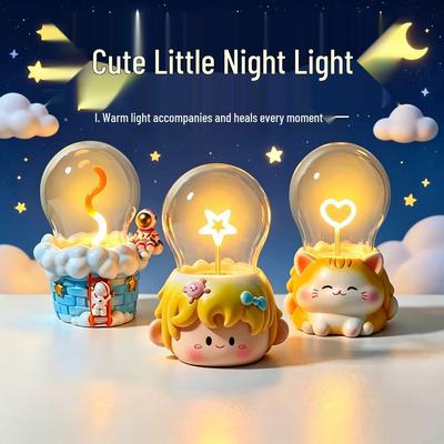 Creative Children's USB Light Bulb Night Light - Fun Bedroom Desk Ornament & Birthday Gift