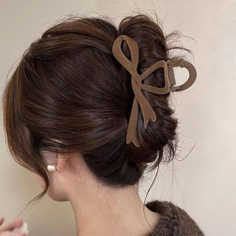 

Новые Красные бархатные заколки-банты для волос Осень-зима Женские заколки-краб Французские элегантные шпильки Аксессуары для волос Женский головной убор Подарок one size кофейный