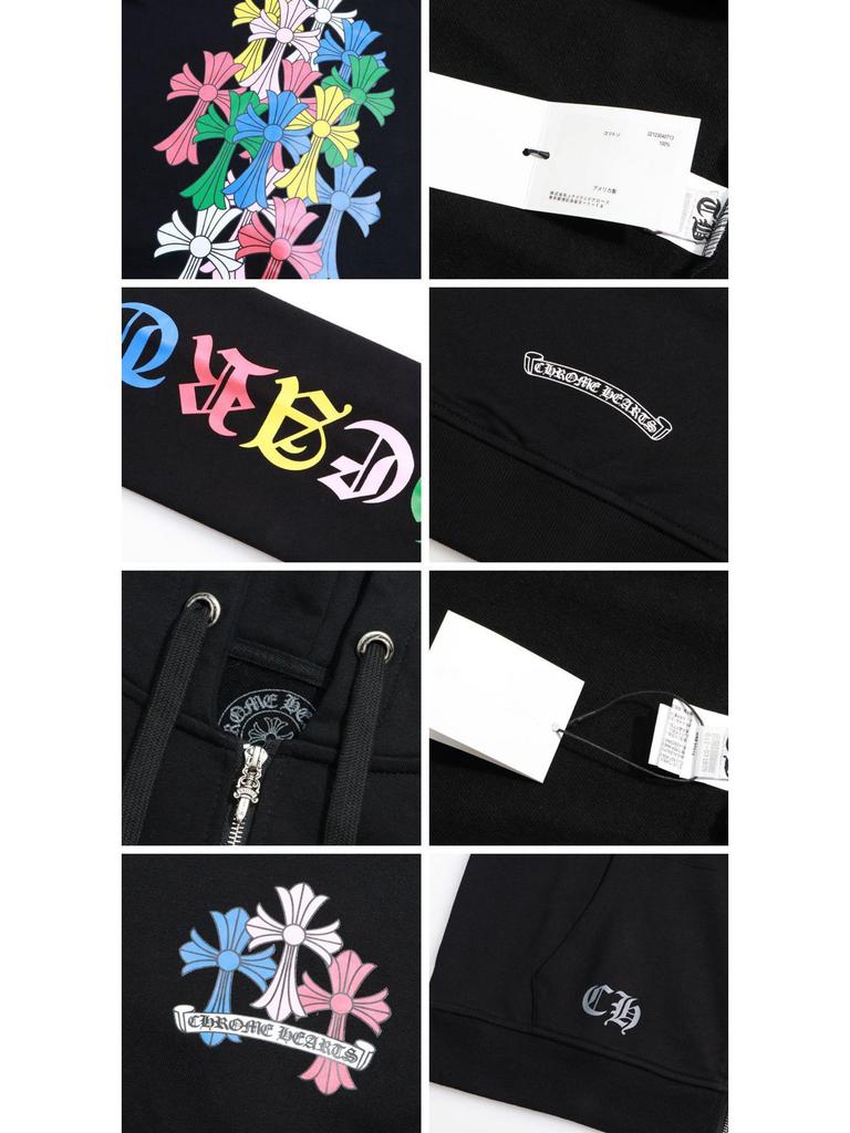 Vyšívaná mikina s křížem a podkovou pro muže a ženy - Podzimní oblečení