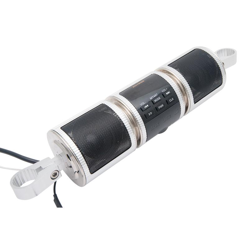 Motorcycle Outdoor Bluetooth Audio with Radio and Waterproof Integrated Subwoofer 12V DC Modified Motorcycle Accessories