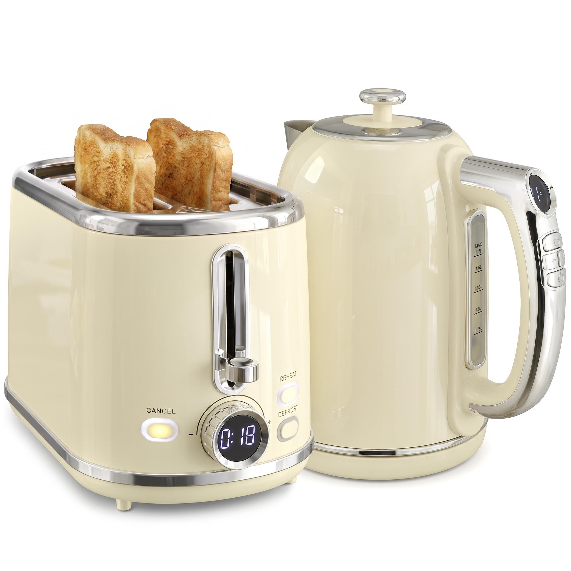 Electric Kettle And Toaster Set With