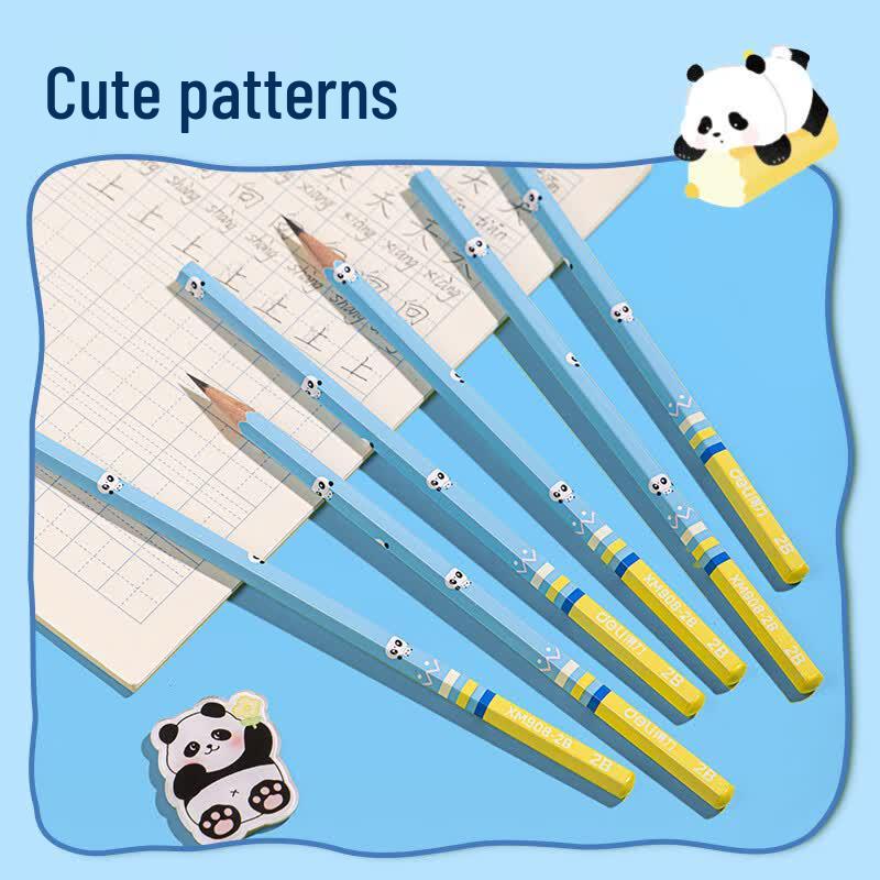 Deli Panda Theme 2B Hexagonal Pencils