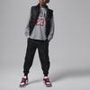 Jordan Practice Flight Long Sleeve Tee With Letter And Number Print Kids Tops Gray 95C591-GEH